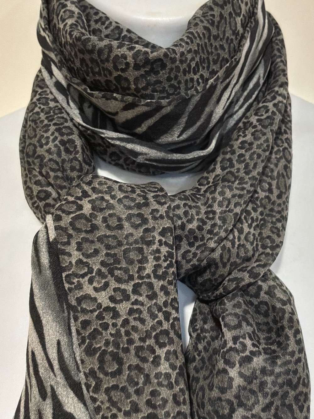 Double sided silk Scarf